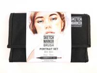 Набор маркеров Sketchmarker Brush 24 Portrait Set- Портрет (24 маркеров+сумка органайзер)