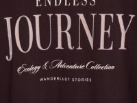 Футболка с цветочным принтом, Коричневый