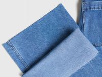 Укороченные широкие джинсы, Голубой