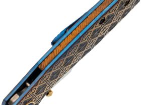 Складной нож Assassin knives Mini Rex, сталь Elmax/Damascus, рукоять титан