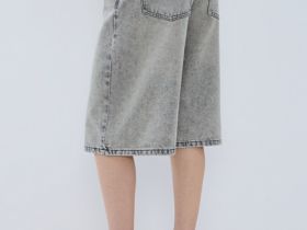 Шорты-бермуды со средней посадкой, Серый