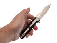 Складной нож Petrified Fish Forward PF818WDS, сталь D2, рукоять черно-белый G10