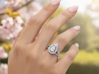 Классическое кольцо из белого золота э4712кц08220602_white