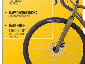 Шоссейный велосипед Atom Tundra LTD, год 2024, цвет Коричневый, ростовка 22