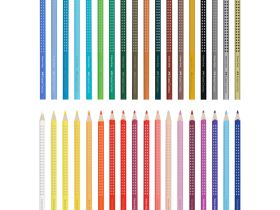 Набор карандашей цветных Faber-castell "Grip 2001" 36 шт в подарочной картонной коробке
