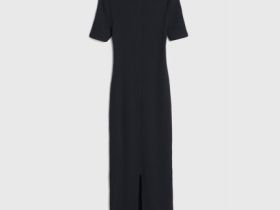 Трикотажное платье для девочек, Черный