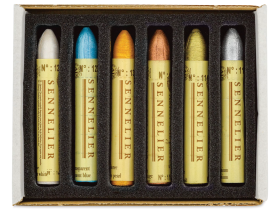 Набор масляной пастели Sennelier 6 цв, стандарт, радужная, картонная коробка