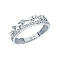 Серебряное кольцо с фианитами