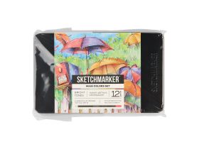 Набор карандашей цветные Sketchmarker "Основные цвета", 12 цветов, жестяной пенал