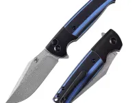 Складной нож Kansept Shikari SBL, сталь Damascus, рукоять титан/G10