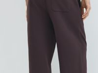 Широкие трикотажные брюки Wide leg, Фиолетовый