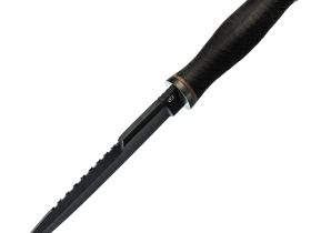 Тактический нож Пограничник, сталь 65Г, резина