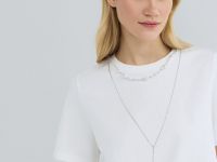 Футболка с ожерельем, Белый