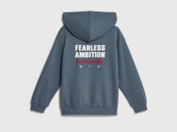 Худи с принтом для мальчиков, Синий