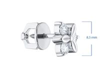 Пусеты из белого золота э4712пс07131900