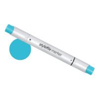 Маркер двухсторонний на спиртовой основе Stylefile Brush №562 синий лед