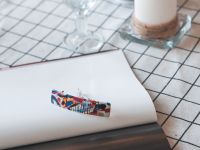 Заколка для волос "Пейзаж" 90 х 20 мм