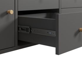 Стеллаж Кейн 2-149x75 Графитовый