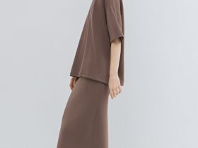 Прямая юбка, Коричневый