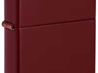 Зажигалка ZIPPO Classic с покрытием Merlot, латунь/сталь, бордовая, глянцевая, 38x13x57 мм