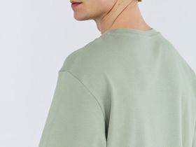 Футболка из гладкого хлопка, Зеленый