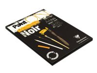 Альбом-склейка для смешанных техник Clairefontaine "Paint'ON Noir" А4 20 л 250 г, черный