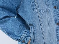 Джинсовая куртка-рубашка оверсайз, Синий