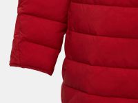 Утепленное полупальто с капюшоном