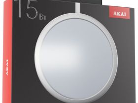 Беспроводное зарядное устройство Akai CH-6W03 Qi 15 Вт Белое