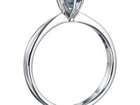 Классическое кольцо из белого золота с бриллиантом э4701кц12150900