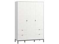 Распашной шкаф Трейвис 3-137x205 Белый