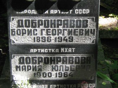 Могила Добронравова Бориса Георгиевича (1896-1949)