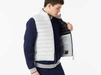 Мужской стёганный жилет Lacoste с высоким воротом