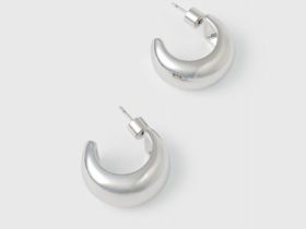 Серьги-кольца, Серебряный