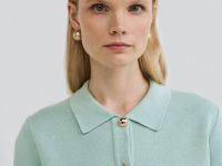 Кардиган на пуговицах, Зеленый