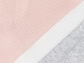 Классические трусы-брифы в рубчик, 3 шт., Серый