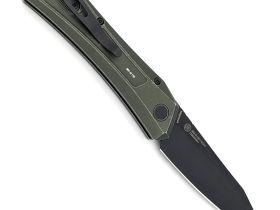 Автоматический нож Pro-Tech Oligarch-1 Battleworn, сталь MagnaCut, рукоять алюминий, зеленый