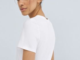 Базовая футболка из хлопка, Белый