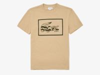 Мужская хлопковая футболка Lacoste стандартного кроя