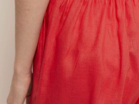 Брюки прямого кроя с добавлением льна