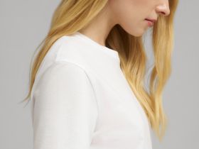 Футболка прямого кроя из мерсеризованного хлопка