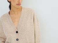 Кардиган из мягкой пряжи с шерстью, Бежевый