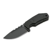 Нож с фиксированным клинком Boker Little Dvalin, сталь D2, рукоять G10, черный