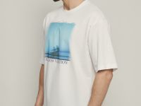 Оверсайз футболка с принтом