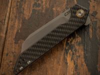 Складной нож CJRB Rampart, сталь D2, Carbon Fiber