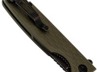 Складной нож Daggerr Leprechaun olive BW DL, сталь 8Cr14MoV, рукоять FRN