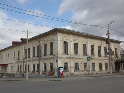 Здание, где в 1923 г. организовалась пионерская организация г. Кургана (без пристроев)