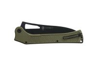 Складной нож Ontario Camp Plus EDC, сталь 420, рукоять термопластик GRN, оливковый/черный