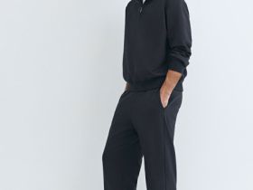 Трикотажные прямые брюки, Синий