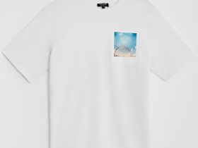 Свободная футболка с принтом